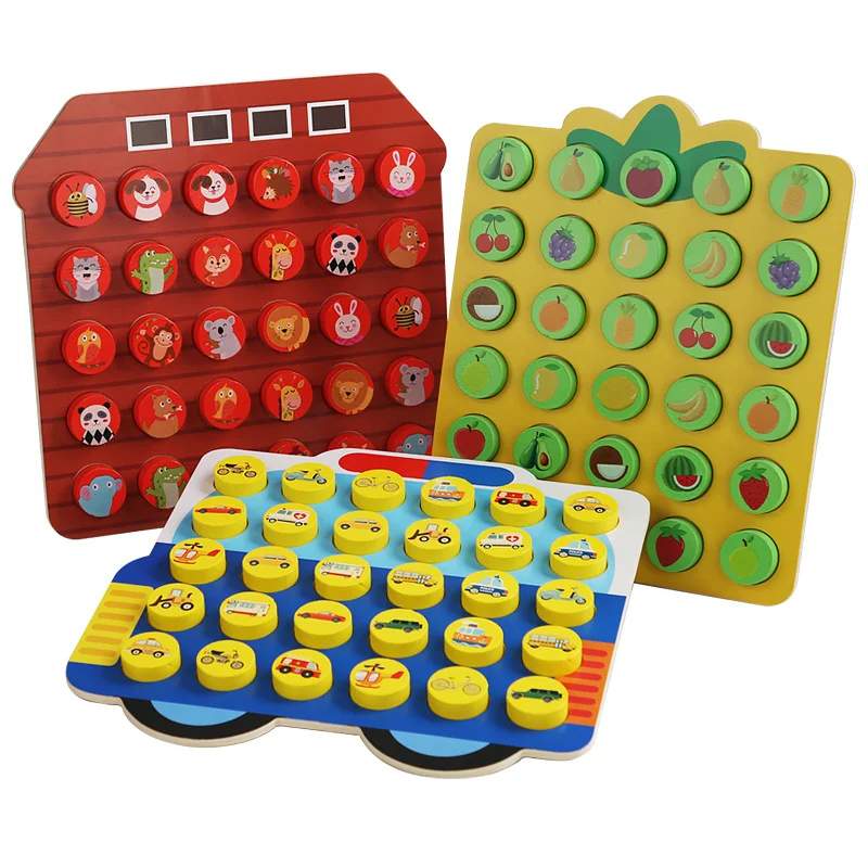 

Memory Game Chess Parent-Child Interaction Early Education Puzzle Toys Children's Wooden Brain Memory And Concentration training