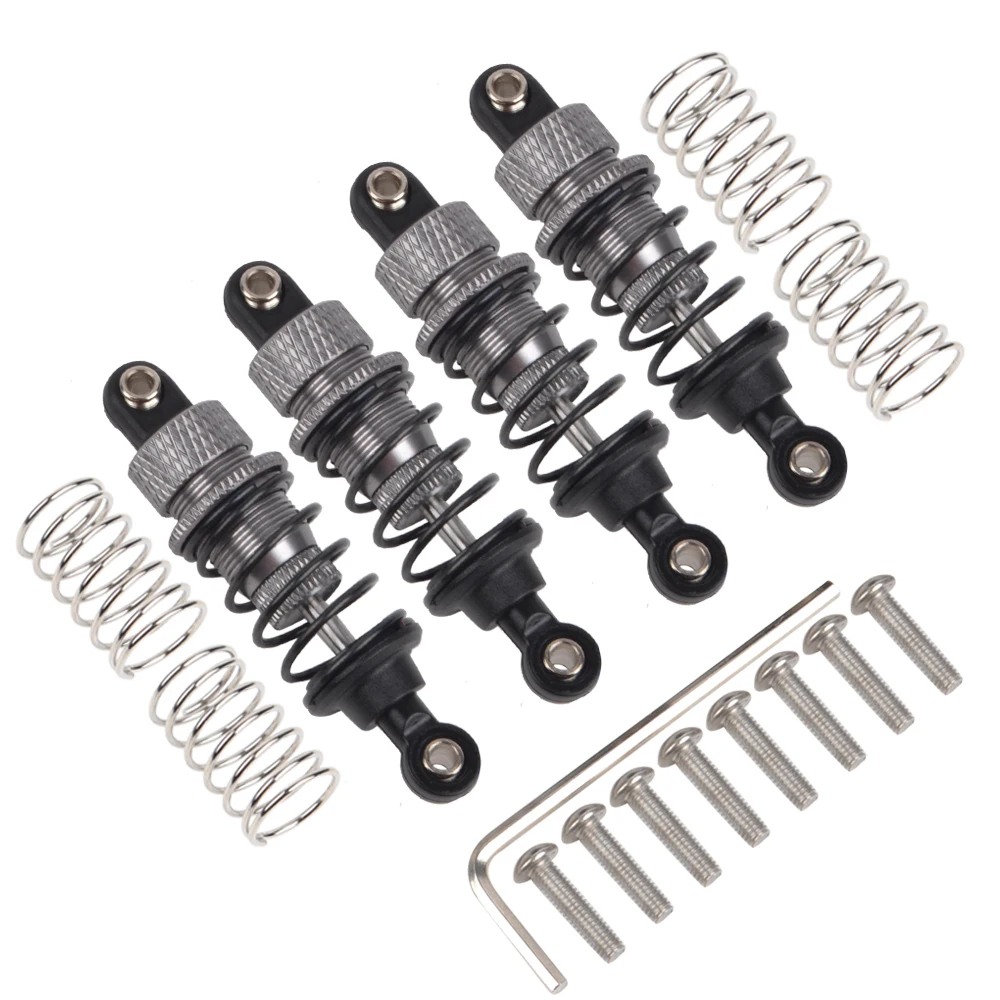 4PCS Aluminiumlegierung Ölstoßdämpfer für Tamiya TT02 TT01 M05 HPI HSP Kyosho Redcat 1/10 RC on Road Drift Racing Car