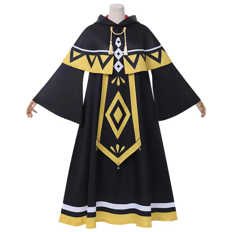 

Моника Эверт Косплей Костюм Черный Плащ Волшебный Халат Аниме Бесшумная Ведьма Школьная Форма Хэллоуин Карнавальные Костюмы