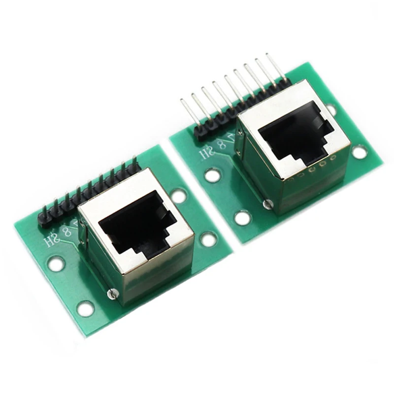 1Pcs RJ45 Adapter Board To XH2.54 Modular Ethernet Connector Adapter Network Interface + Breakout Board + Pin Header