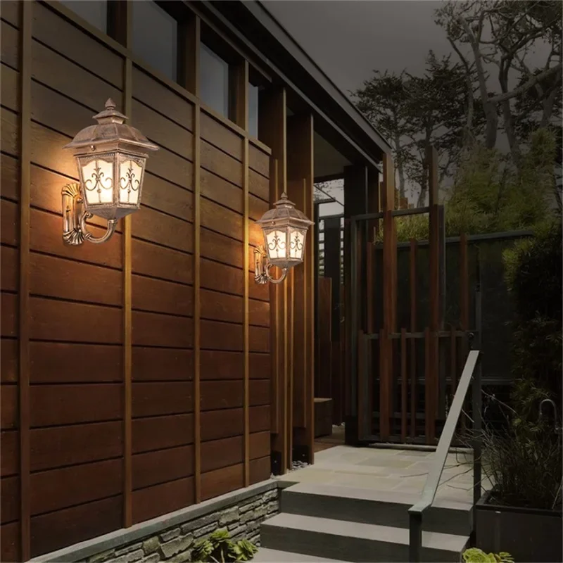 KARLOS Outdoor Wall Led Light Solar Patio Modern Sconce LED Waterproof Lighting For Porch Balcony Courtyard Villa