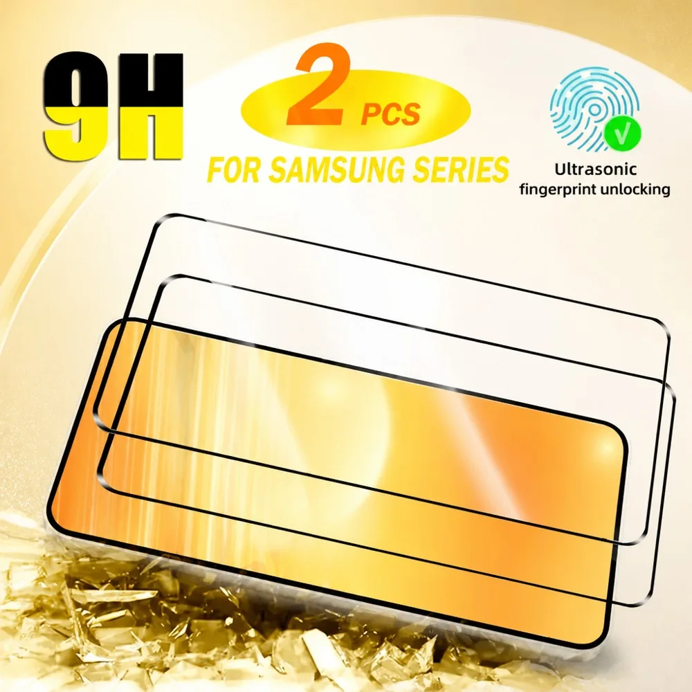 2PCS Tempered Glass For Samsung Galaxy S23 Ultra S23+ Screen Protector For Samsung Galaxy S23 S23 FE Anti-Scratch Anti-Shatter