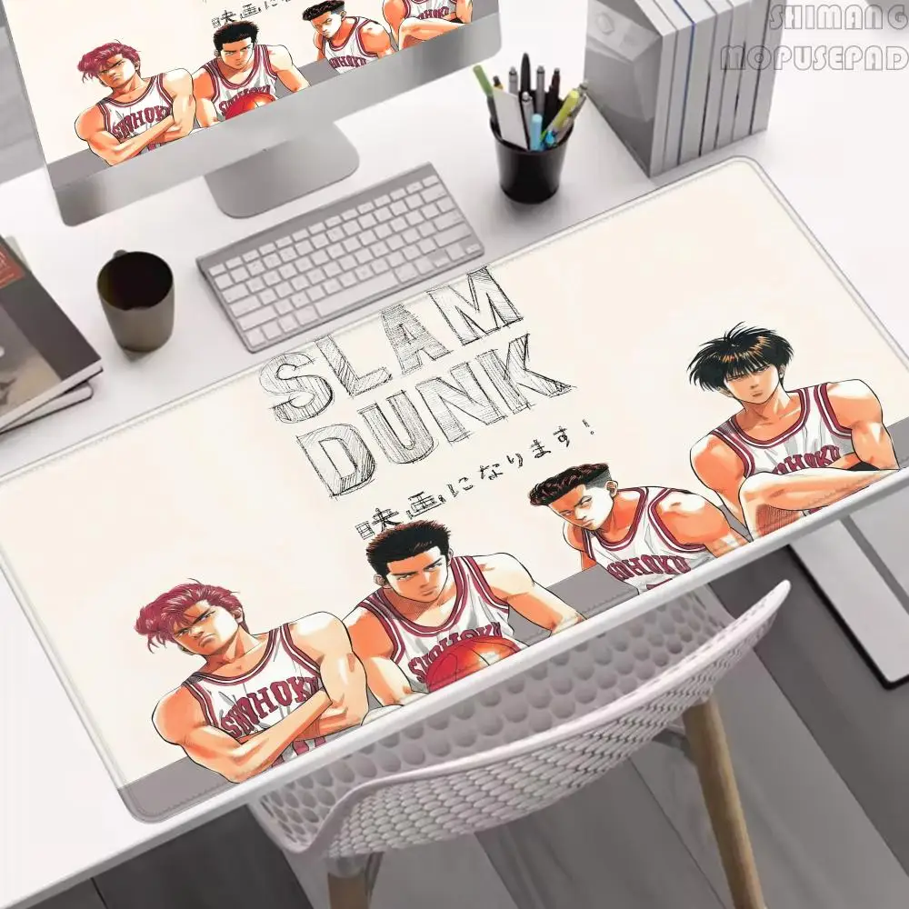 

Anime Slam Dunk RGB Mouse Pad Sports Basketball Desk Mouse Pad Large Gamer Mousepad HD Desk Pad Extended Gaming XXL Keyboard Mat