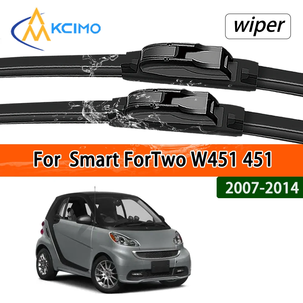 Ganzjahres-Silent-Frontwischerblätter für Smart ForTwo W451 Coupe 2007–2014, klare Sichtgarantie, langanhaltende Leistung