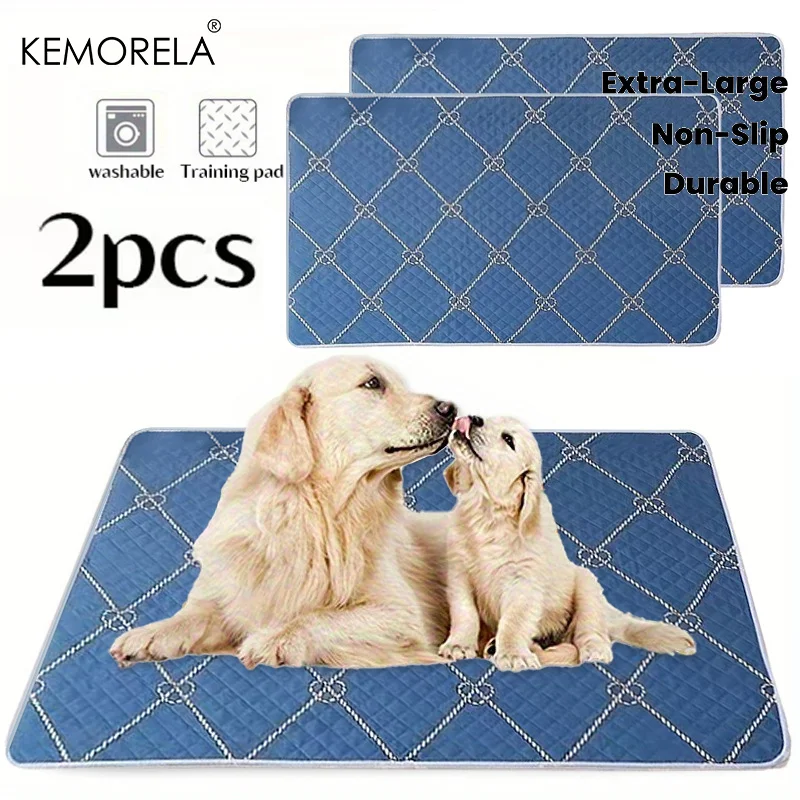 Coussinets d'urine lavables et réutilisables pour chiens et chats, 2 pièces, pour un usage quotidien par chats et chiens, tapis de sol, cages pour chiens, pique-niques dans le jardin toutes saisons