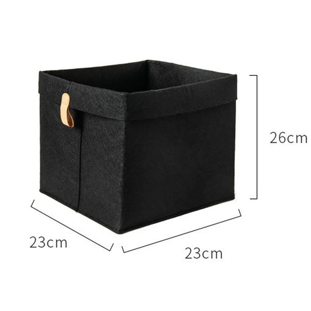 Clothes Felt Storage Baskets And The Thickened Material Has Good Texture The Edge Of Felt Is Quite Wide Home Storage Helper