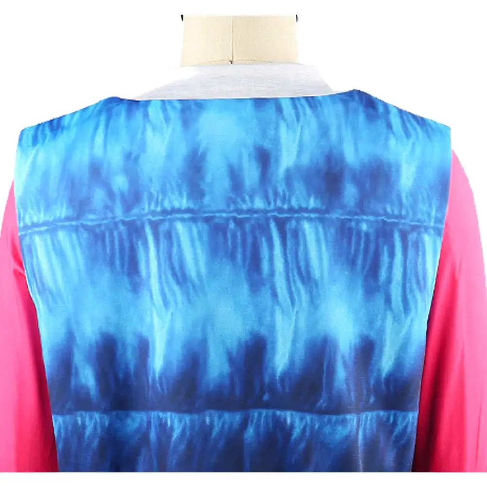 2025 تلفزيون الزومبي 4 تأثيري أديسون الملابس الزرقاء قميص السراويل الاطفال حفلة تمويه لعب الأدوار هالوين زي كرنفال وتتسابق البدلة