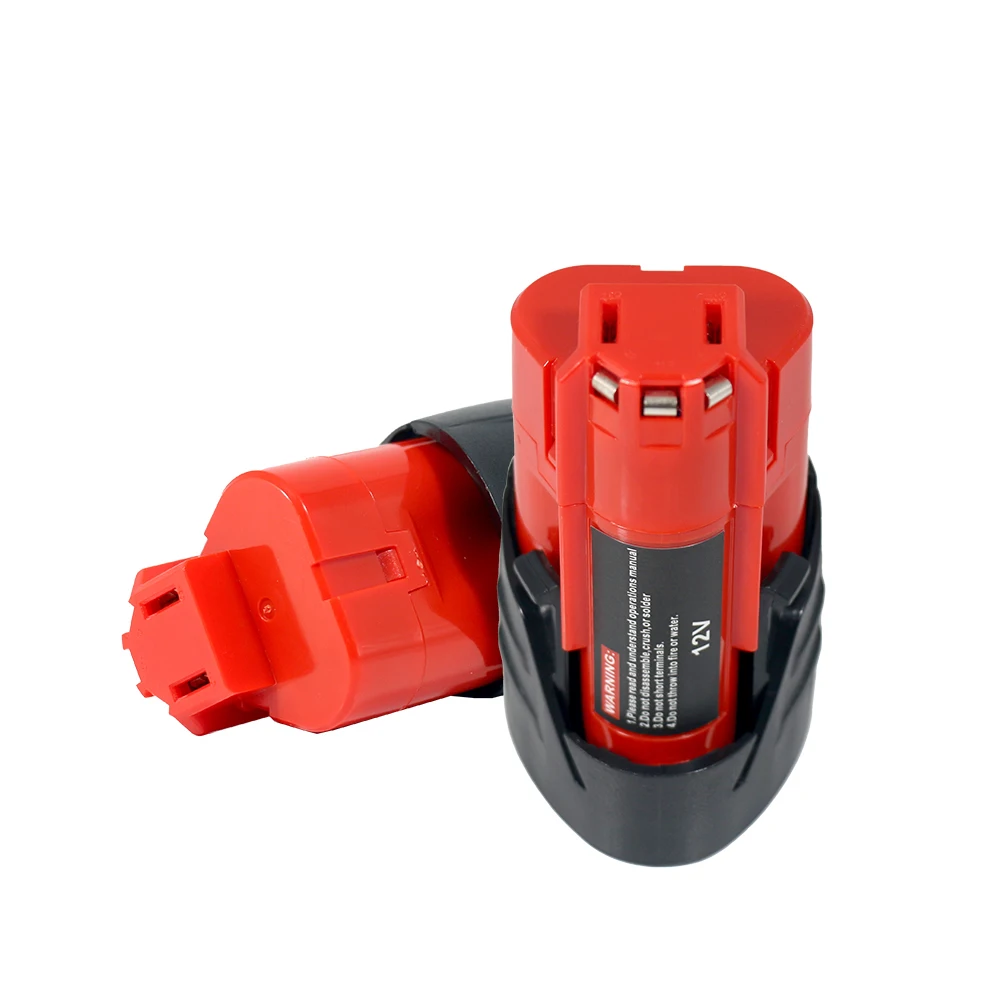 

For Milwaukee 12V Tool Battery For Milwaukee 3000mAh/3.0Ah Lithium Battery Impact Wrench Drill Power Tools Battery