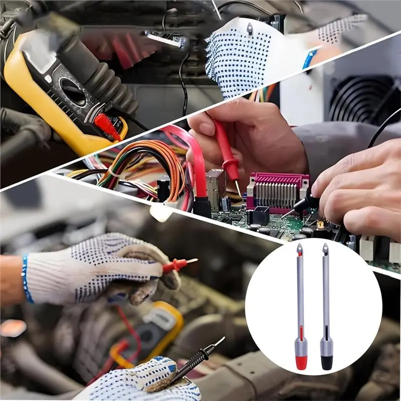 Obrázek 4: Shgo-4pcs drát piercing sonda, izolace piercing klip sada pro multimetr elektrické napětí testování detekovat auto obvodový 4mm