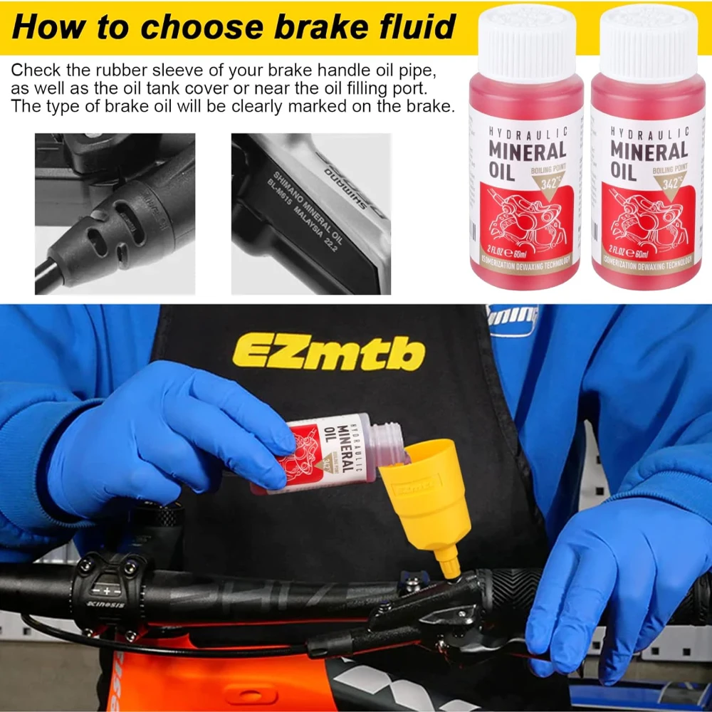 1/2/3 Stück 60 ml Fahrrad-Bremsflüssigkeit, Mineralöl-Systemflüssigkeit, Radfahren, Mountainbikes für Shimano, Fahrradzubehör, Ölinjektor – Detail 7