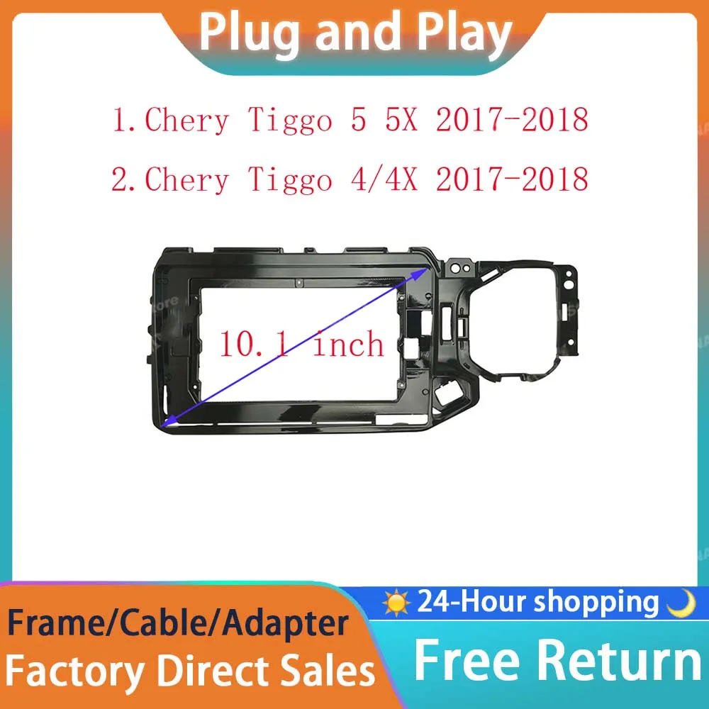 RSNAVI Car 9INCH Audio Face Plate Fascia Frame For Chery Tiggo 4 4X 5/5X 2Din Big Screen Radio Stereo Panel Dash Mount Frame Kit