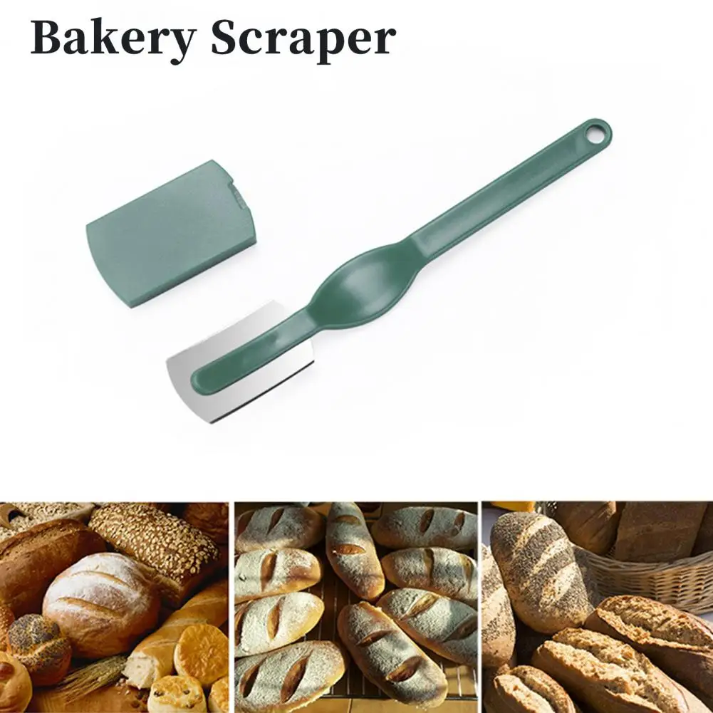 Bread Scraper Ergonomic Handle Bread Curved Knife Slicer Bakery Scraper Tool Food Grade Ultralight Kitchen Supplies for Bakers