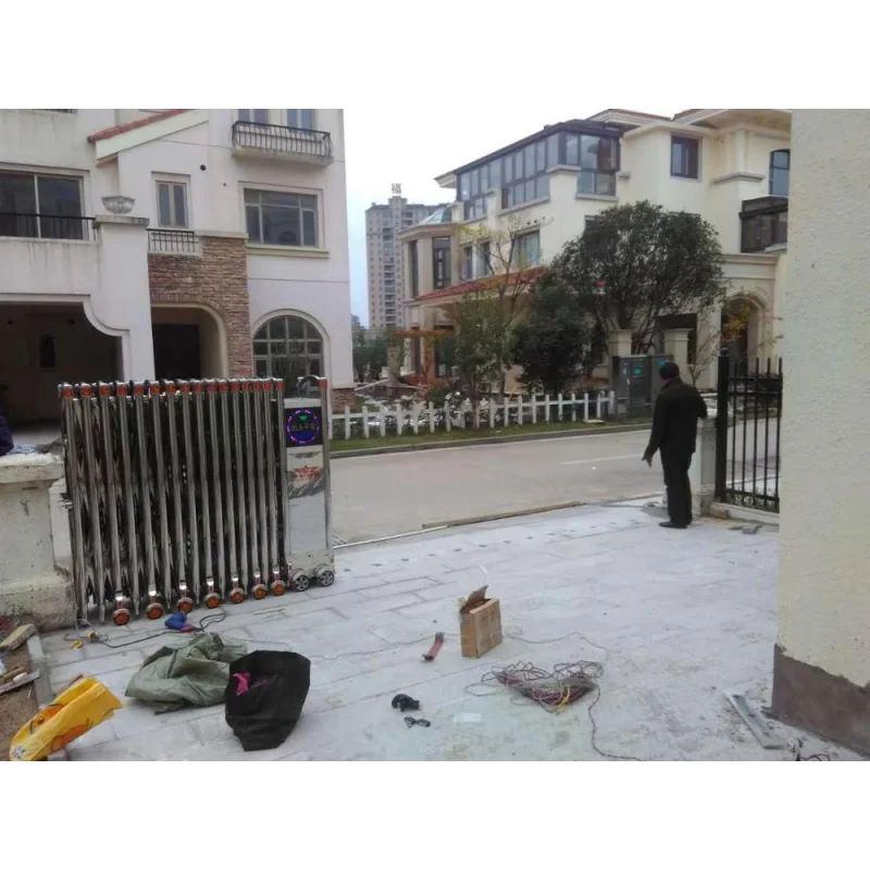 custom.Modern Automatic Retractable Fence Gate School Industrial Apartment Courtyard Warehouse Hotel Hospital