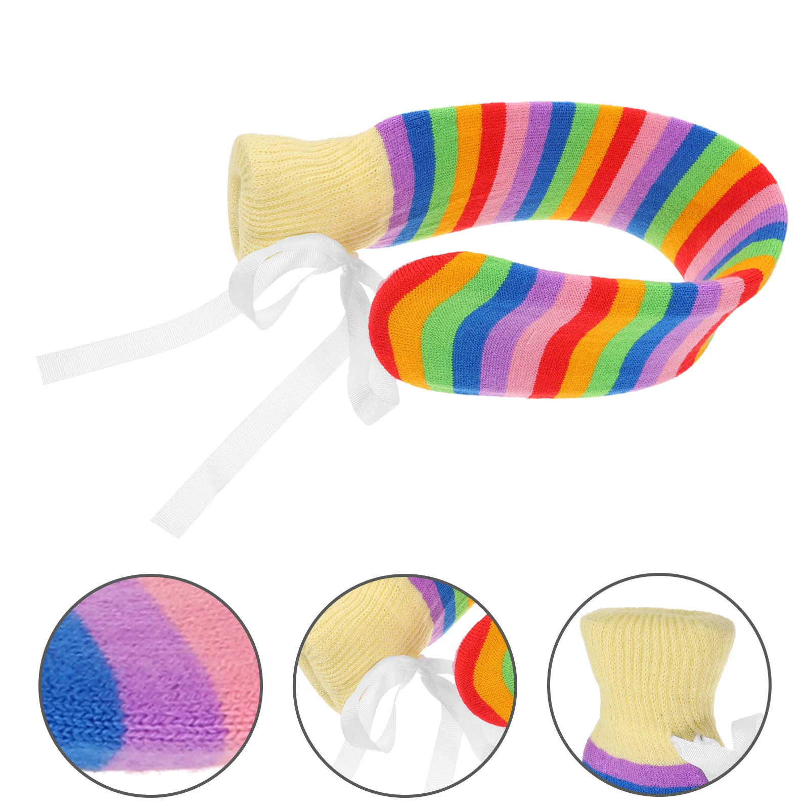 Hot Water Bag Strip Design for Waist Neck Shoulders Hands Relief Soft Rubber Warmers Fashionable Portable Football Hand