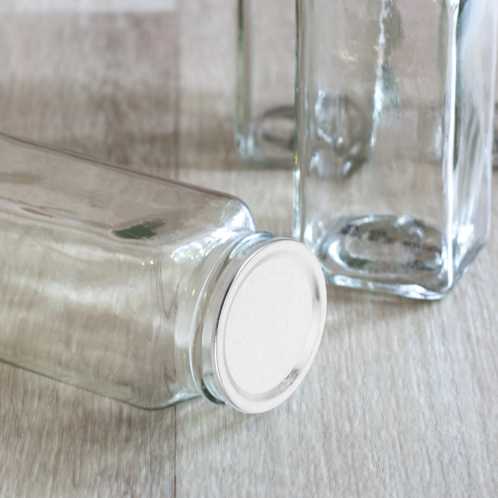 50Pcs Mason Jar Lids Split-Type Tinplate Canning Covers Leakproof Metal Sealing Caps for Wide Mouth Glass Jars Food Storage