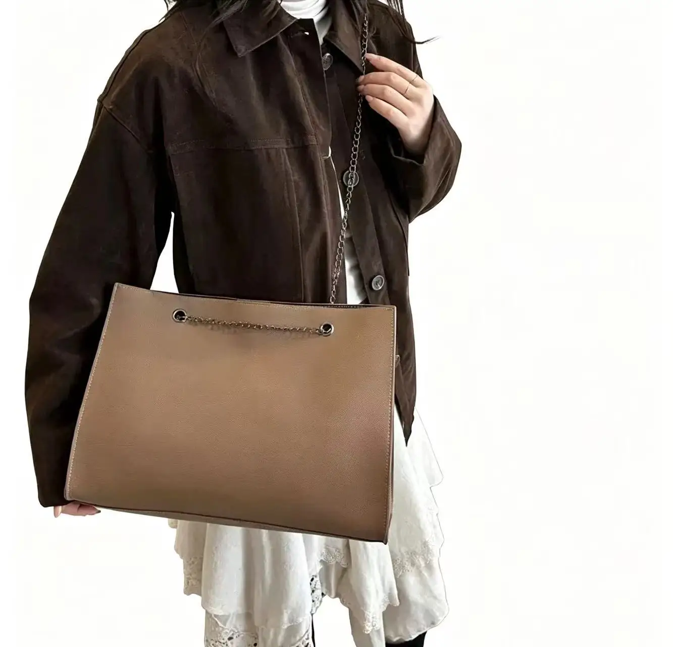Niche Korean-Style Underarm Bag 2026 Spring New Model Pu Large-Capacity Versatile Commuter Tote Bag Single-Shoulder Women's Bag