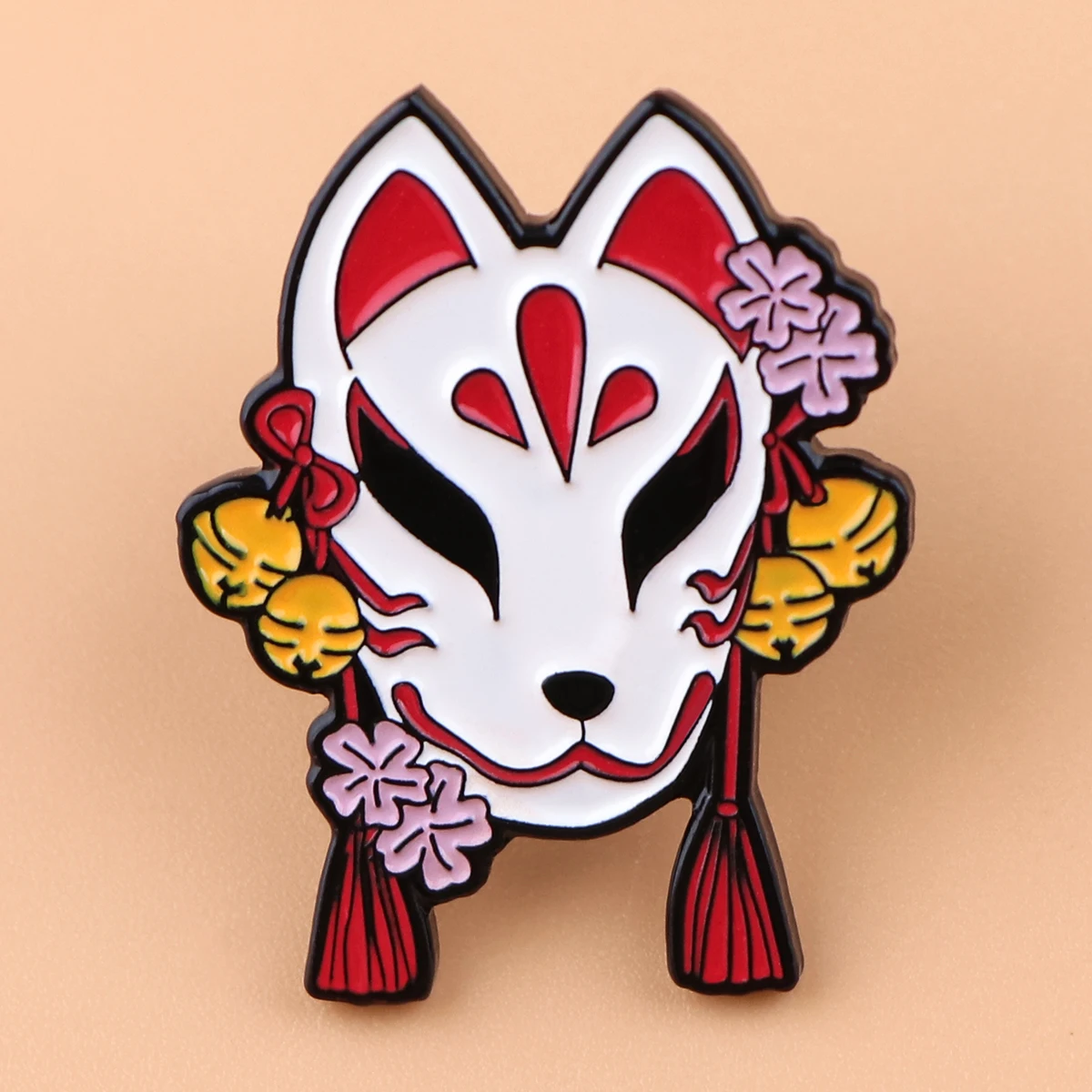 

Fox Mask Enamel Pin Anime Cosplay Cat Fox Lapel Pins Badge on Backpack Men Women Accessory Fashion Jewelry Gift for Friends