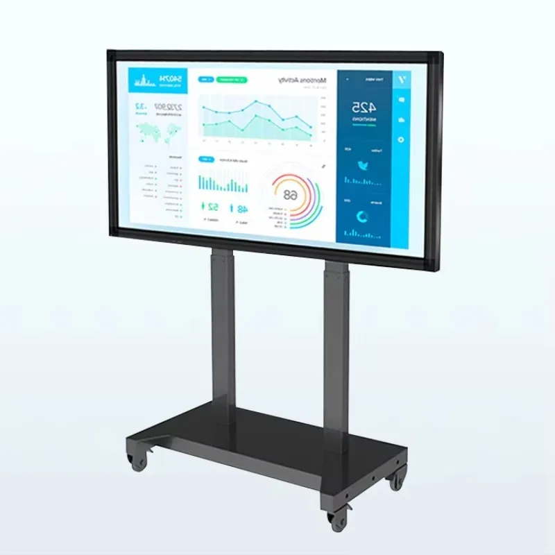 

Bracket TV Wall Mount Black Led Electric Adjustable Height Material TV Stand for 52-81 Inch LCD LED TV