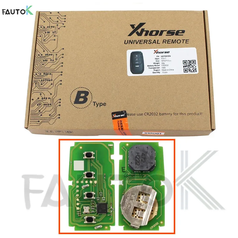 Auto Keyless Go Car Key Xhorse VVDI XM38 for Toyota Lexus XSTO01EN 8A 4D 4A Chip Car Generate By Plus Max VVDI2 MINI Key Tool