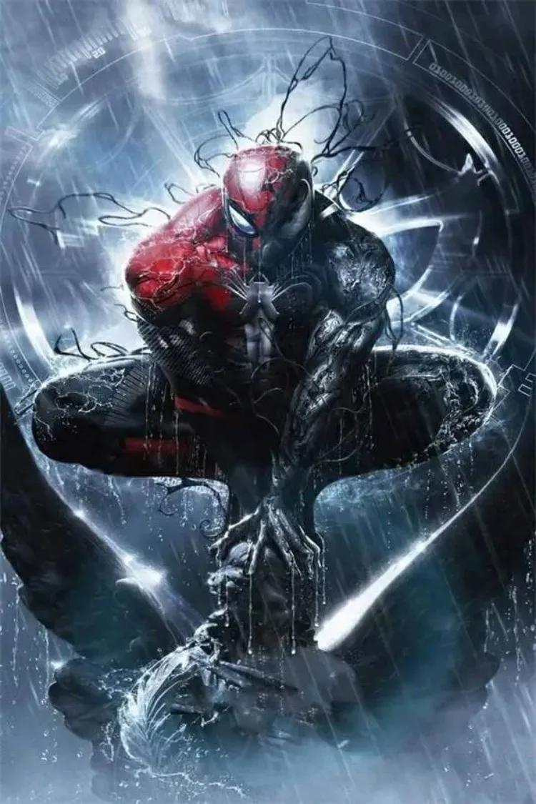 マーベルダイヤモンドアート絵画キットスパイダーマンスーパーヒーロー
