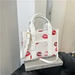 

"Stock of Cute Beasts on The Run!" 2025 Trendy! Y2K Korean Tote Bag - Bold Prints, Spacious, Celebrity Favorite, Multi - Use