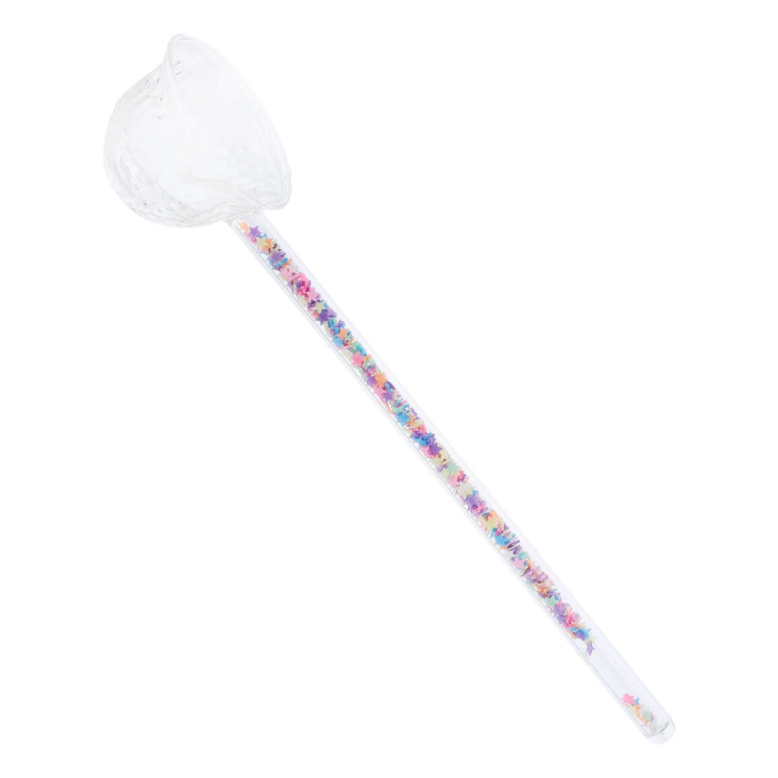 

Decorative Glass Spoon Premium Long Handle Heat-Resist Multi-Use Tea Soup Ladle for Dessert Coffee Cocktail Stirring Serving