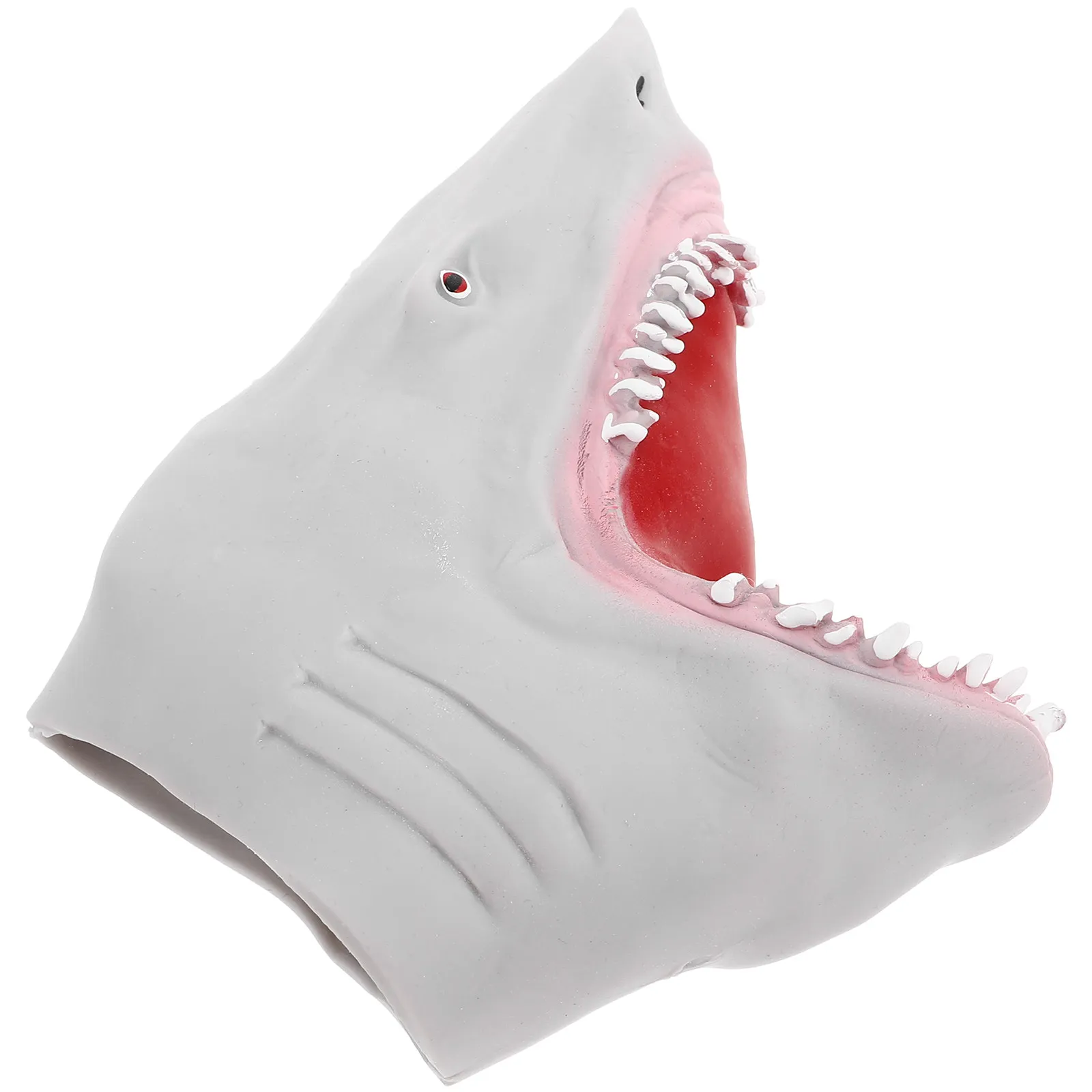 

Gray Shark Hand Puppet Soft Material Interactive Role Play Storytelling Prop Lovely Animal Puppet for Kids Small Hand Toy