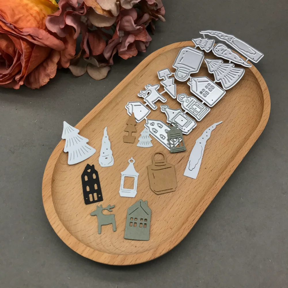 1pcs metal cutting dies cut die mold A Variety of Christmas Decorations Scrapbook paper craft blade punch stencils dies