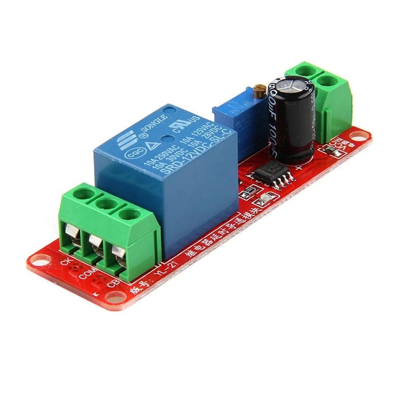 652F 12V NE555 Oscillator Delay Adjustable Timer Switch Module 0-10 Second