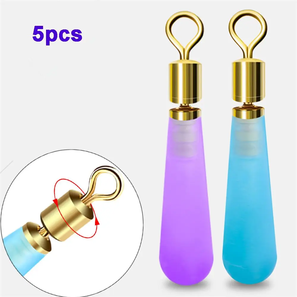 Float Tackle Sliding Tool Copper Head Silicone Fishing Floats Rotation Drift Connector Fishing Gear