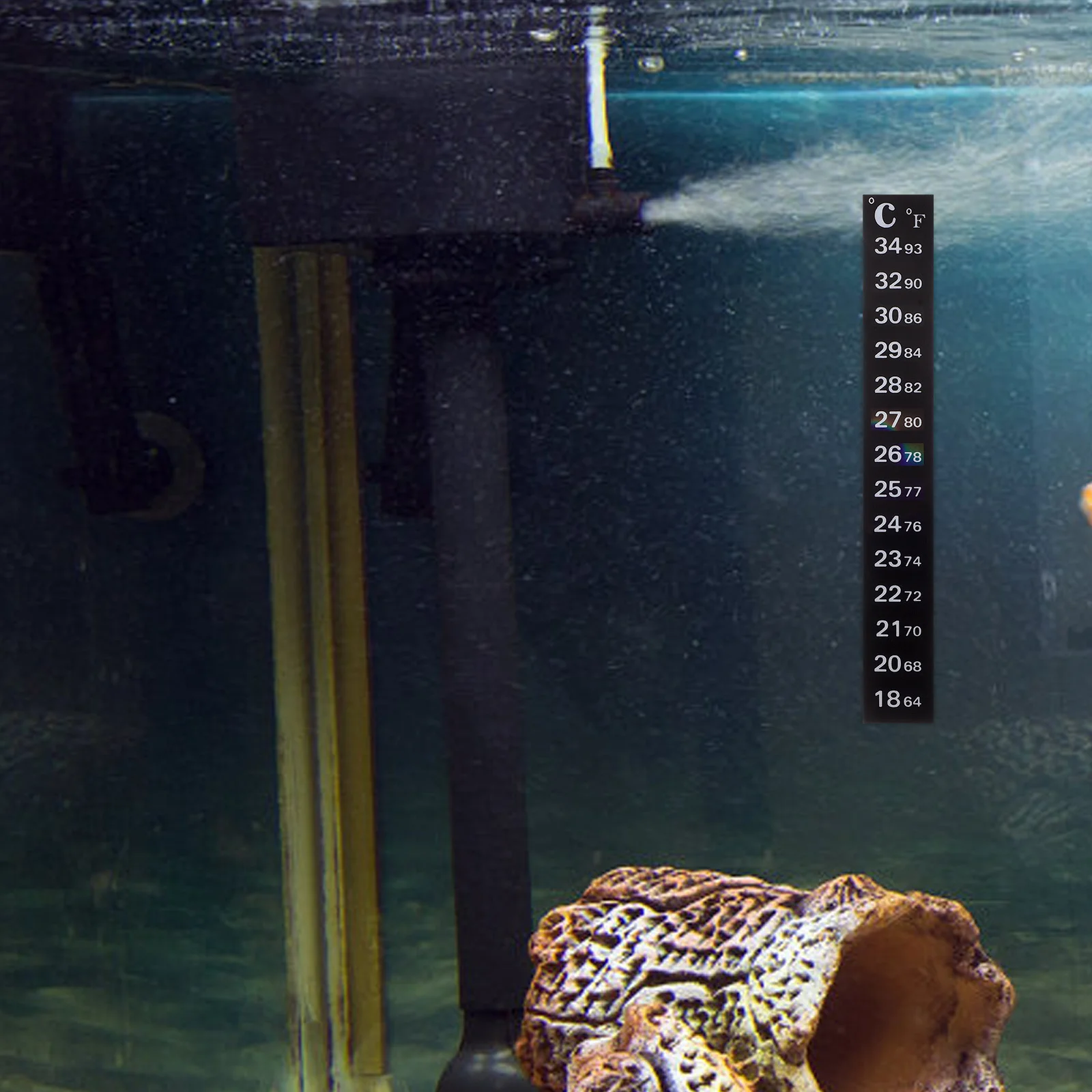 

10pcs Digital Strip 18-34° On Aquarium Temperature Indicator Color Change Easy Read For Fish Tank Strip Digital