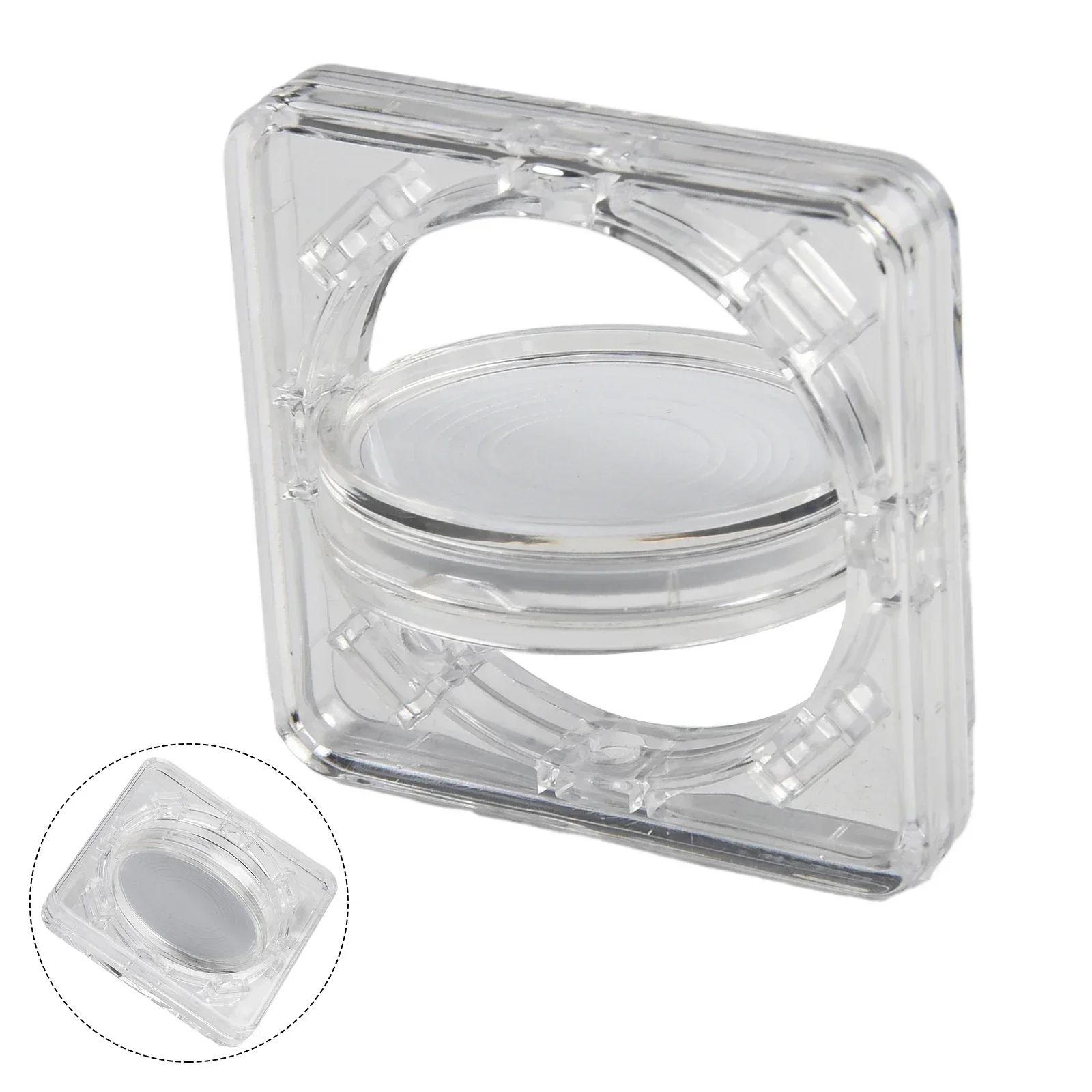 Acrylic Coin Display Case For Collectible Medals 4cm Commemorative Coin Protection Box High-Quality Storage Rotating Box