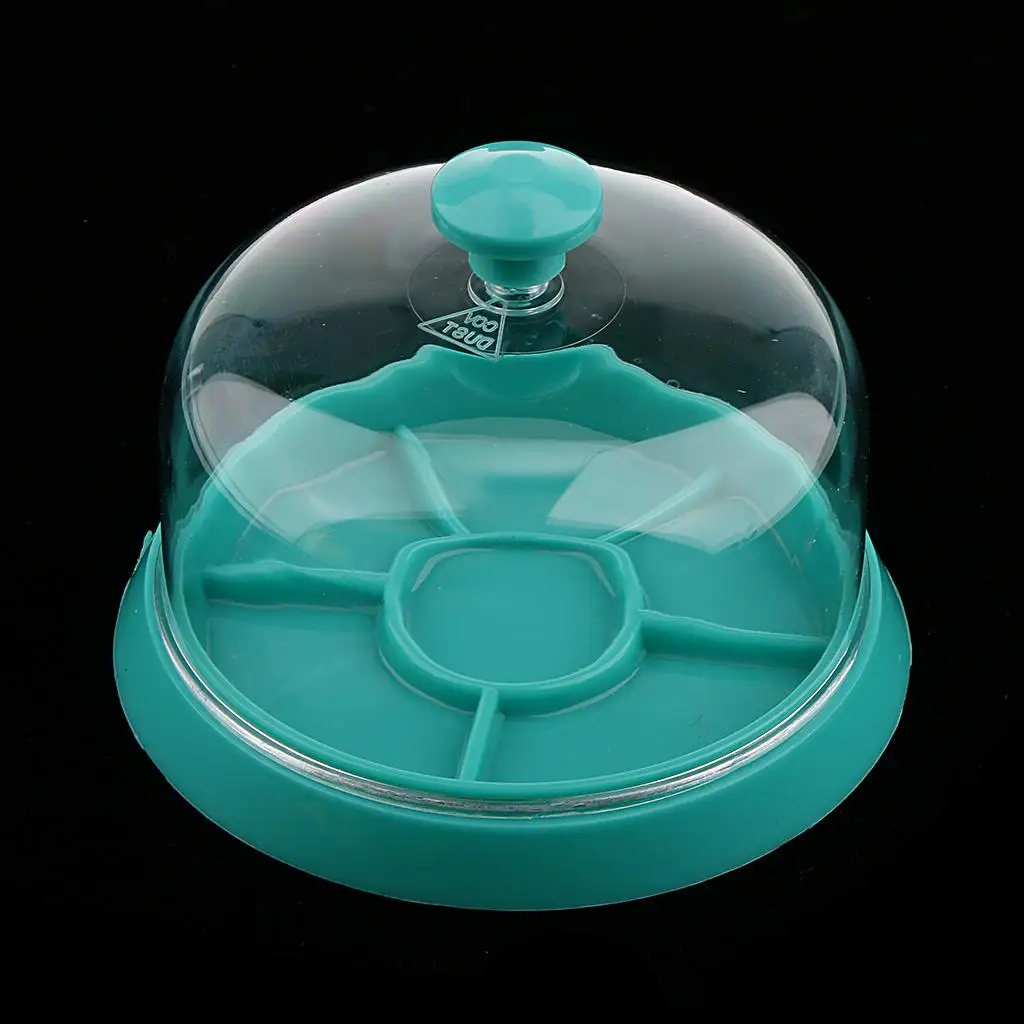 Dust Cover Tray with Acrylic Material Clear Six Compartments Dustproof Organizer for Watch Movement Parts