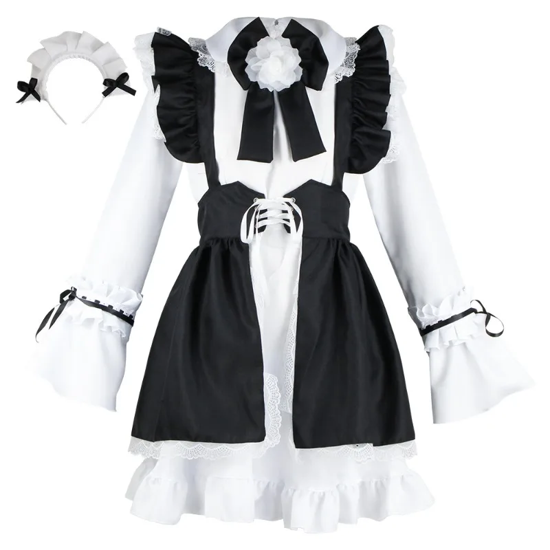 

Anime Lolita Cosplay Costume - Japanese Style Cute Maid/Butler Outfit-Crossdresser Unisex Stage Wear for Cosplay-Themed Parties