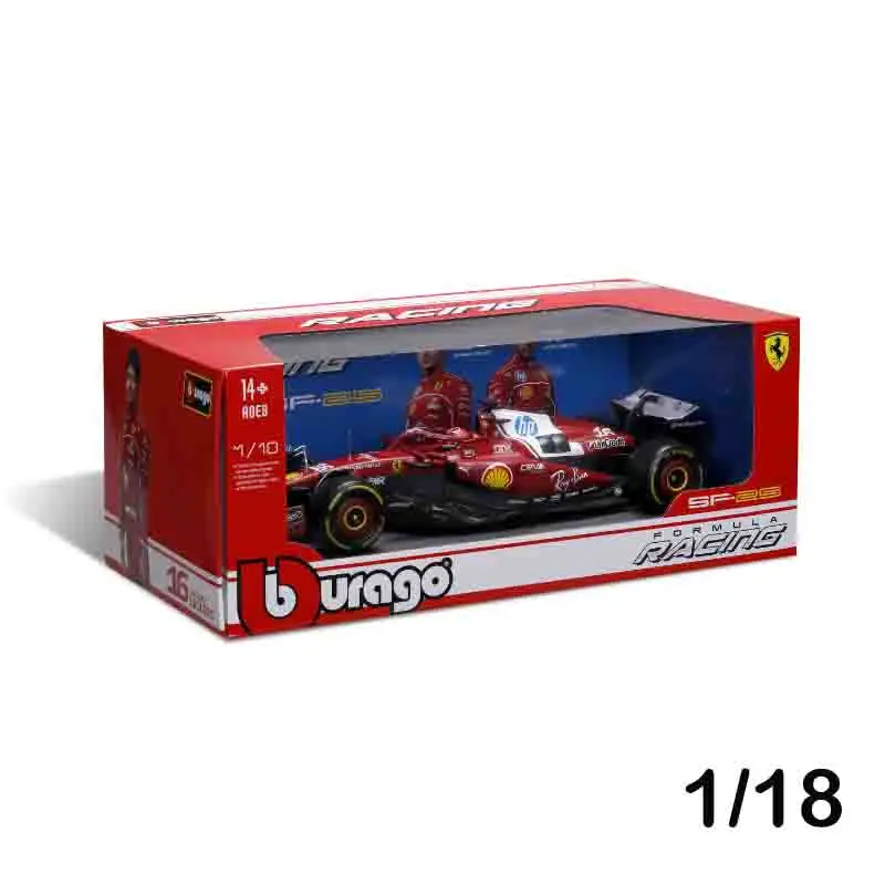 Bburago 1:18 2025 F1 Ferrari SF25 Druckguss-Modellauto aus Legierung # 44 Lewis Hamilton # 16 Charles Leclerc Sammlerstück als Geschenk für F1-Fans – Detail 2