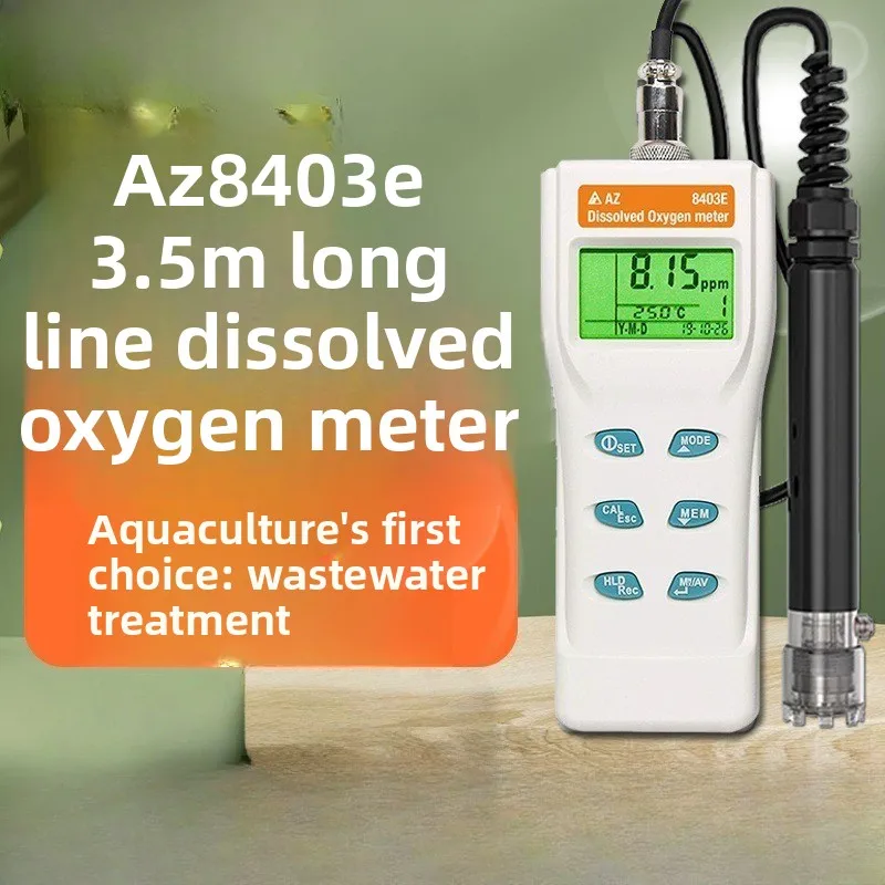 AZ8403E Dissolved Oxygen Meter for Aquaculture, Data Storage & Historical Records Review Function