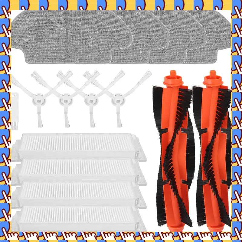 A20M For Xiaomi Mijia Robot Vacuum Mop 3C B106CN Replacement Spare Parts Main Brush Side Brush Hepa Filter Mop Cloths Rag