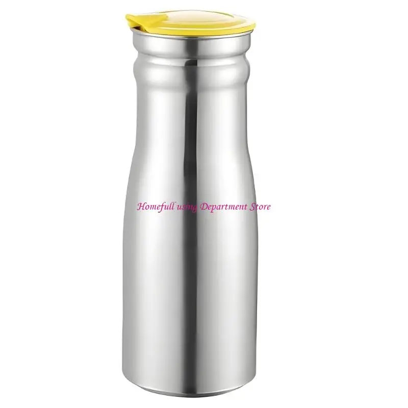  Office Counter Beverage Pitcher with Broad Opening and Pouring Cover