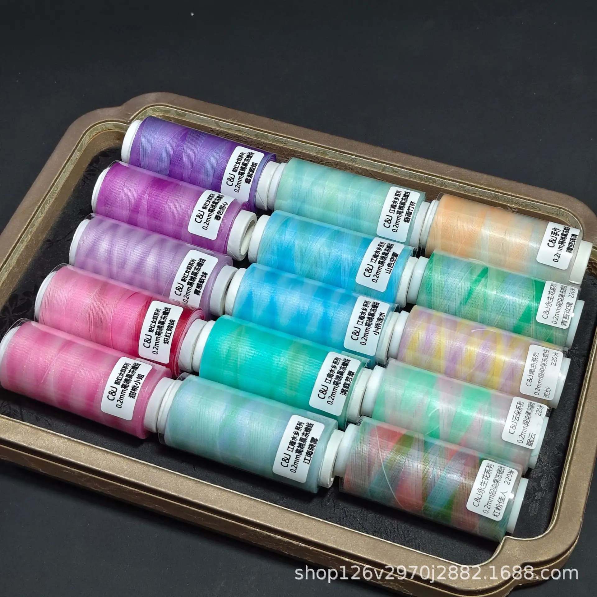 220 Meter 0.2mm Section Dyed Jelly Wax Wire, Ice Crystal Wax Wire, Hand Woven Thread