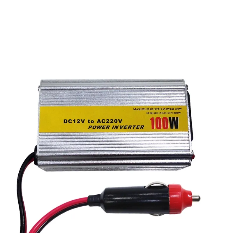 Factory direct sales 100w car inverter 12v to 220v universal gauge inverter booster power converter