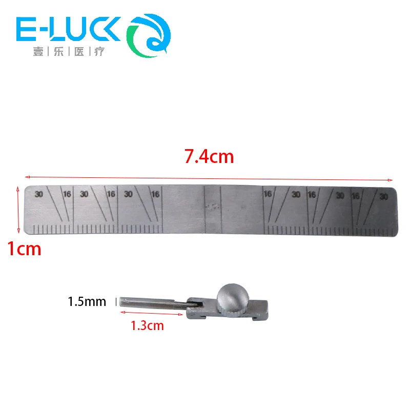 Dental Measuring Ruler Planting Positioning Locator Angle Ruler Autoclavable Bendable Implant Dentist Tool