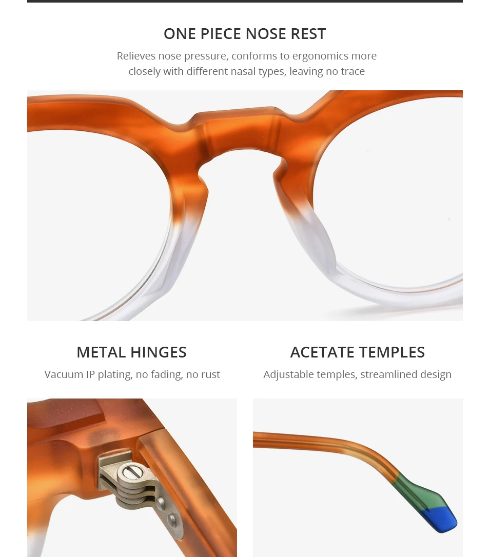 HEPIDEM Acetat Brille Rahmen Frauen Marke Designer runde Nerd Brille neue Männer dicke japanische handgemachte große Brille 9233 – Detail 11