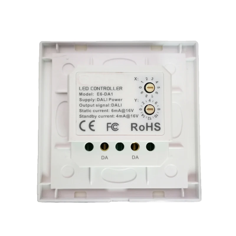 Imagem -02 - Led Dimmer Ltech Ligar e Desligar o Botão do Interruptor E6-da1 Painel Rotativo Dali Bus Power Supply