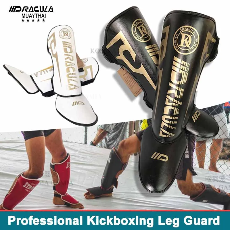 

Adult Professional Kickboxing Leg Guard Muay Ankle Protector Sparring MMA Shin Boxing Thickened Fighting Gear AnkleProtective