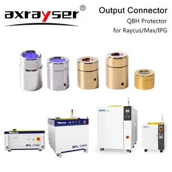 Raycus Max & IPG çıkış koruyucu bağlayıcı Lens grubu 1.5KW 3KW orijinal QBH Fiber lazer kaynağı koruma kapağı optik kristal