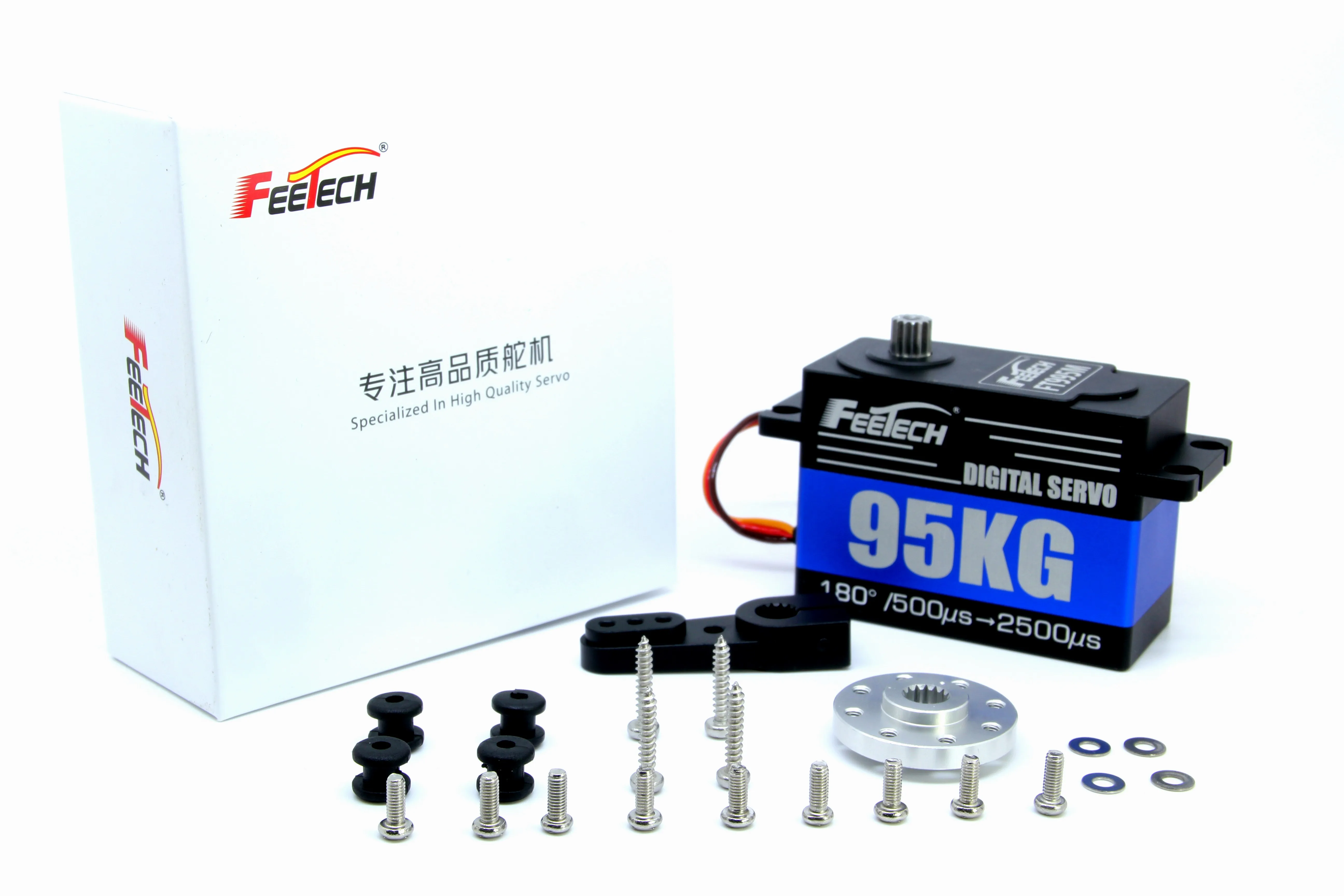 Feetech 100KG 15T Metal HV High Torque Waterproof Coreless Digital Motors 1/5 1/6 RC Model Car Accessories with Kraton SCX6