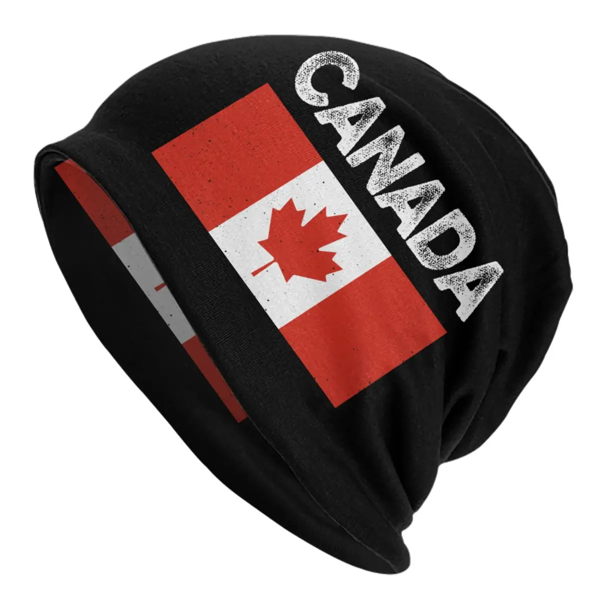 Canada Flag Bonnet Hat Knitted Hat Men Women Cool Unisex Adult Canadian Proud Winter Warm Skullies Beanies Caps