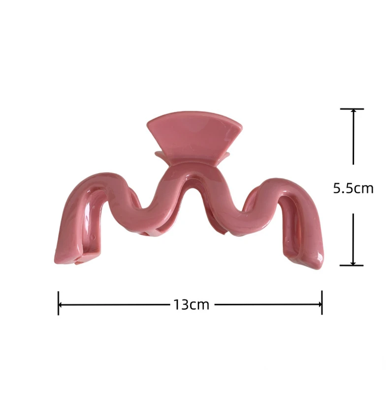 Fashion Hair Clips for Women Large 13cm Plastic Hair Claw Elegant Colorful Solid Color Girl Hair Accessories Hair Clip Claw Clip