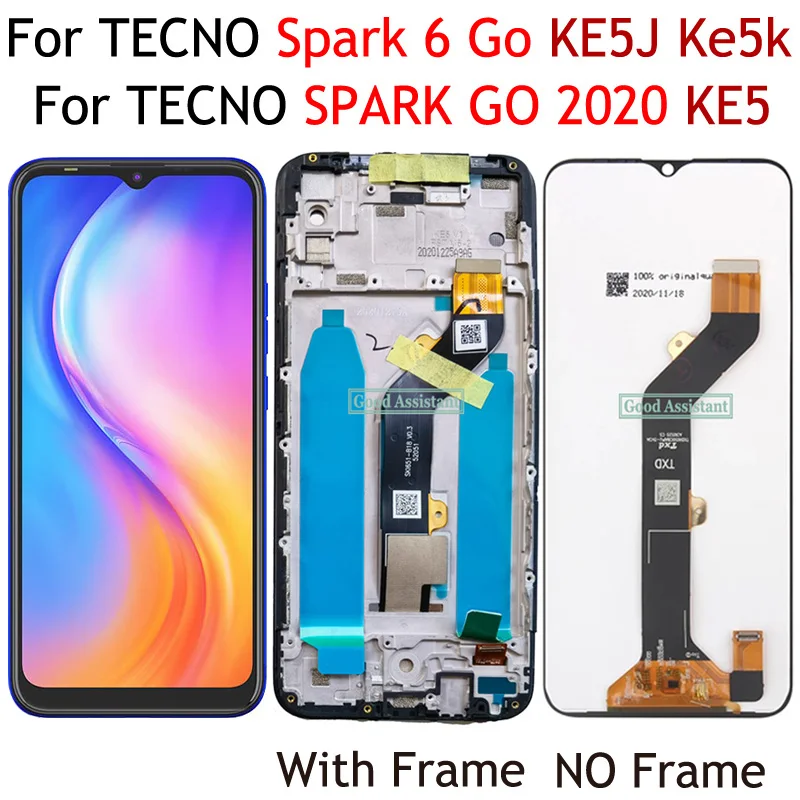 مراجعات ونصائح لشاشة العرض LCD لجهاز TECNO Spark 6 Go KE5J