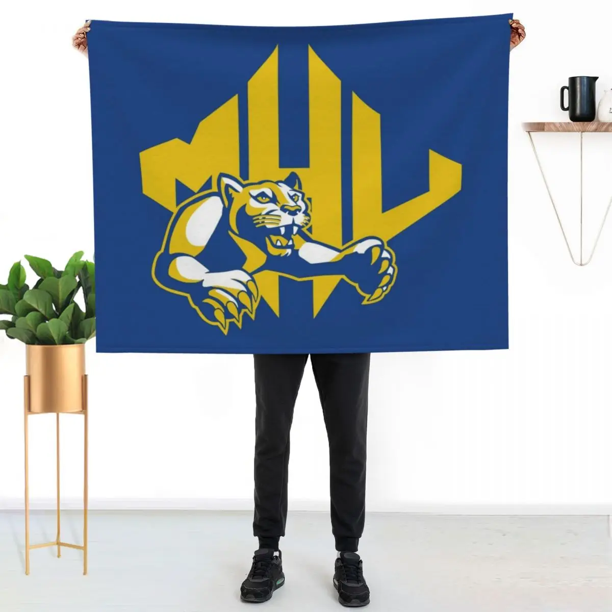 

Mars Hill University Throw Blanket Spring Fall Cozy Throw Blanket for Couch